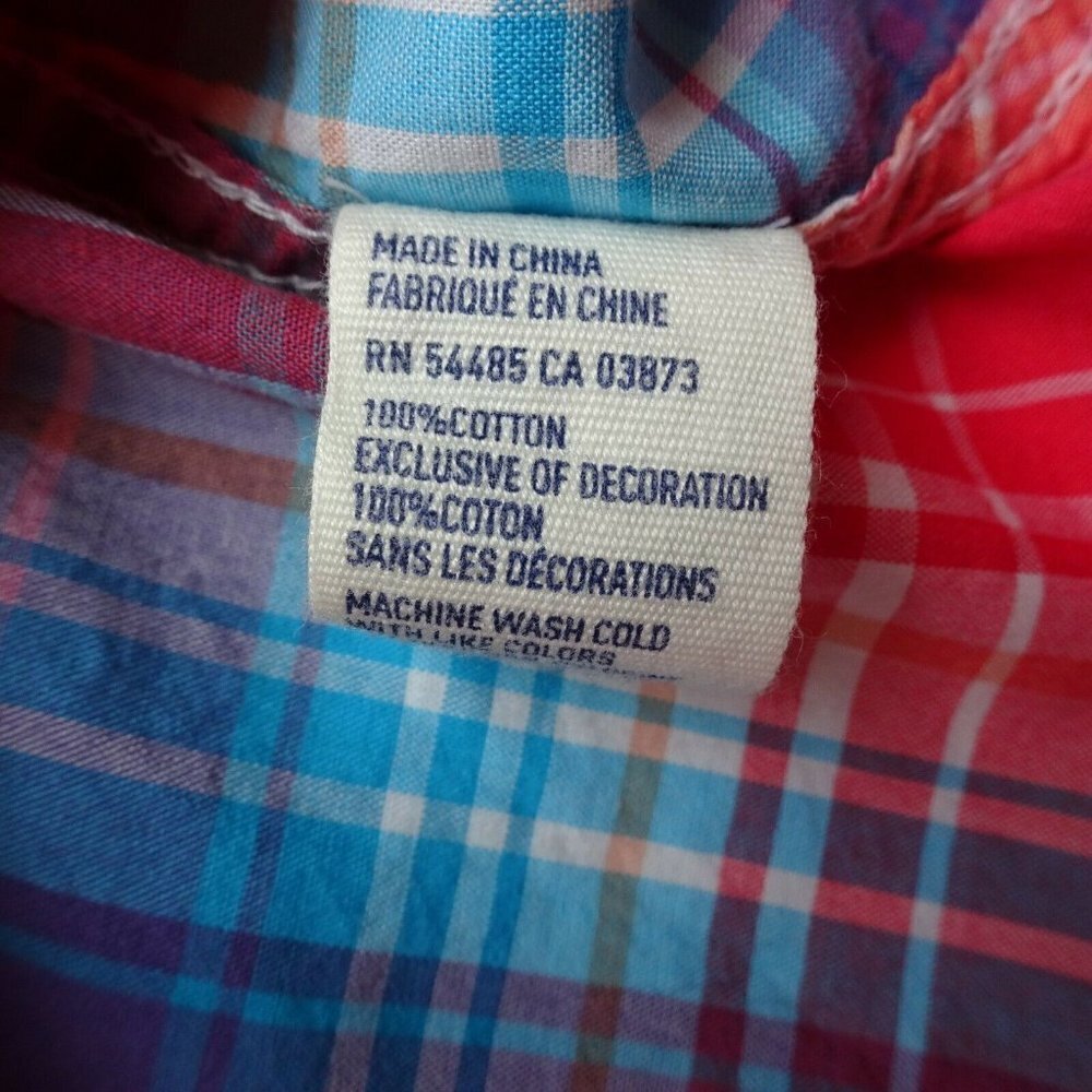 ๐ฐ3/$25 American Eagle Outfitters Button Down Shirt Top LS Plaid Western 4 - Picture 10 of 12